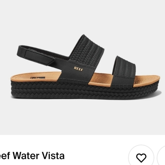 Reef Black and Tan Sandals - Picture 1 of 6